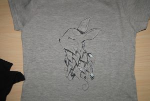 Grey tricou de imprimare eșantion de tricou imprimanta A2 WER-D4880T