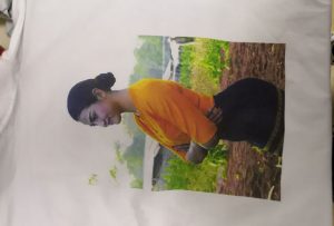 Eșantioane de tricouri imprimate pentru clientul Burma de la imprimanta WER-EP6090T